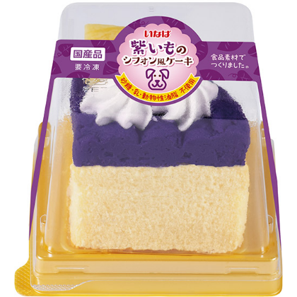 紫いものシフォン風ケーキ
