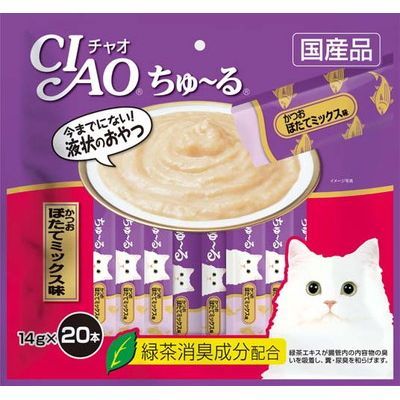 CIAO ちゅ～る かつお ほたてミックス味 | 商品情報 - キャットフード