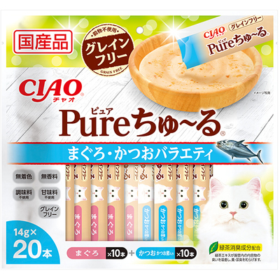 CIAOピュア(pure) ちゅ～る20本入り まぐろ・かつおバラエティ | 商品