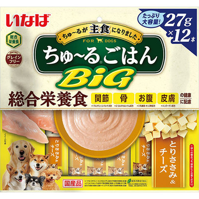 ちゅ るごはん 12本入りbigとりささみ チーズ 商品情報 ドッグフード いなばペットフード株式会社