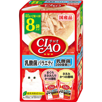 CIAO パウチ 8袋入り 乳酸菌バラエティ | 商品情報 - キャットフード ...